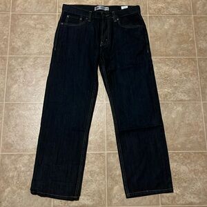 Levi’s 505 dark wash regular fit straight leg denim jeans NEW